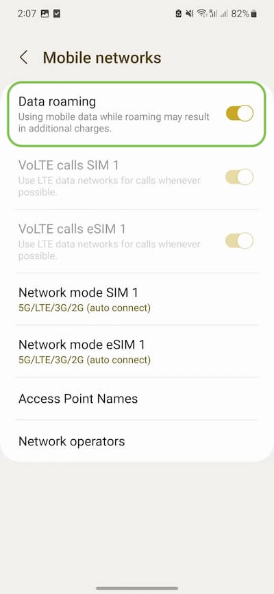 Samsung eSIM Step 10