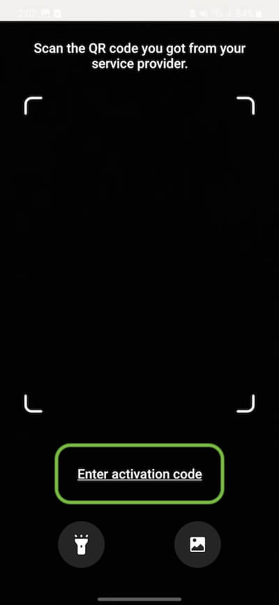Samsung eSIM Step 6