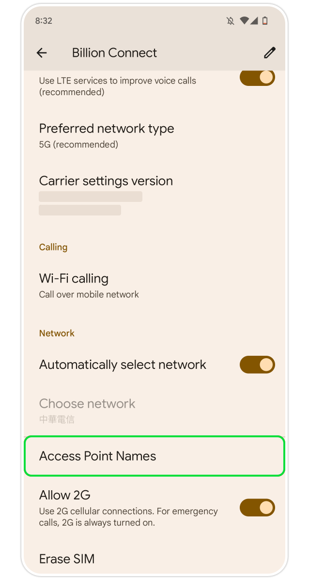 Google APN Step 3