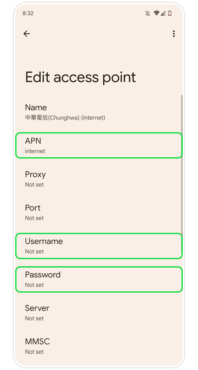 Google APN Step 5