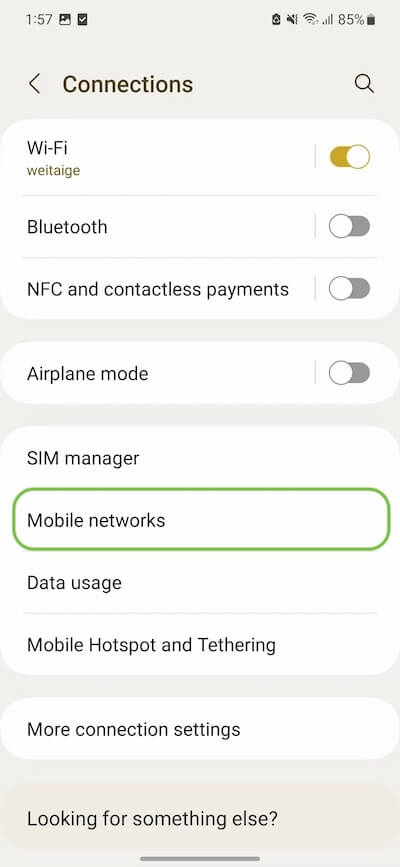 Samsung APN Step 3