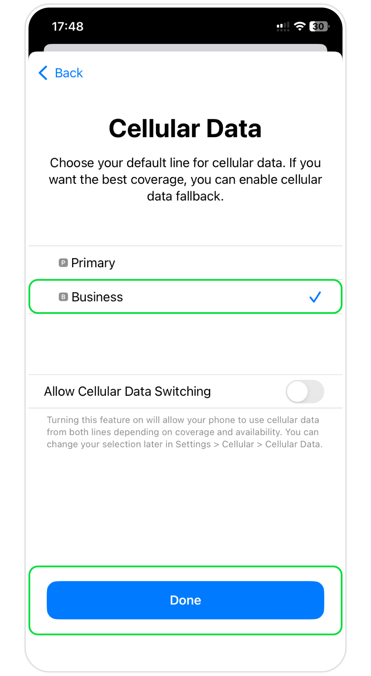 iOS eSIM Step 12