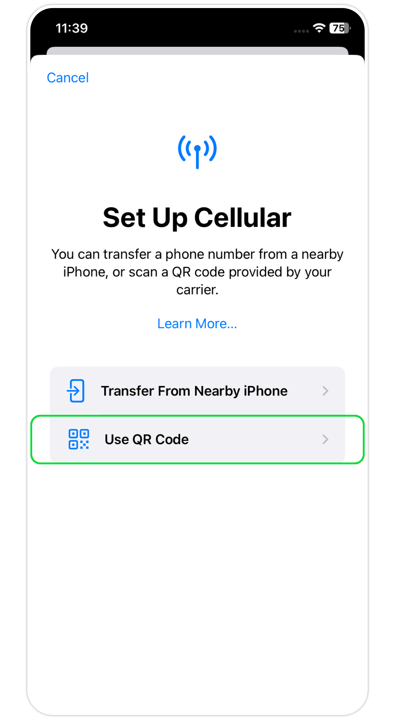 iOS eSIM Step 4