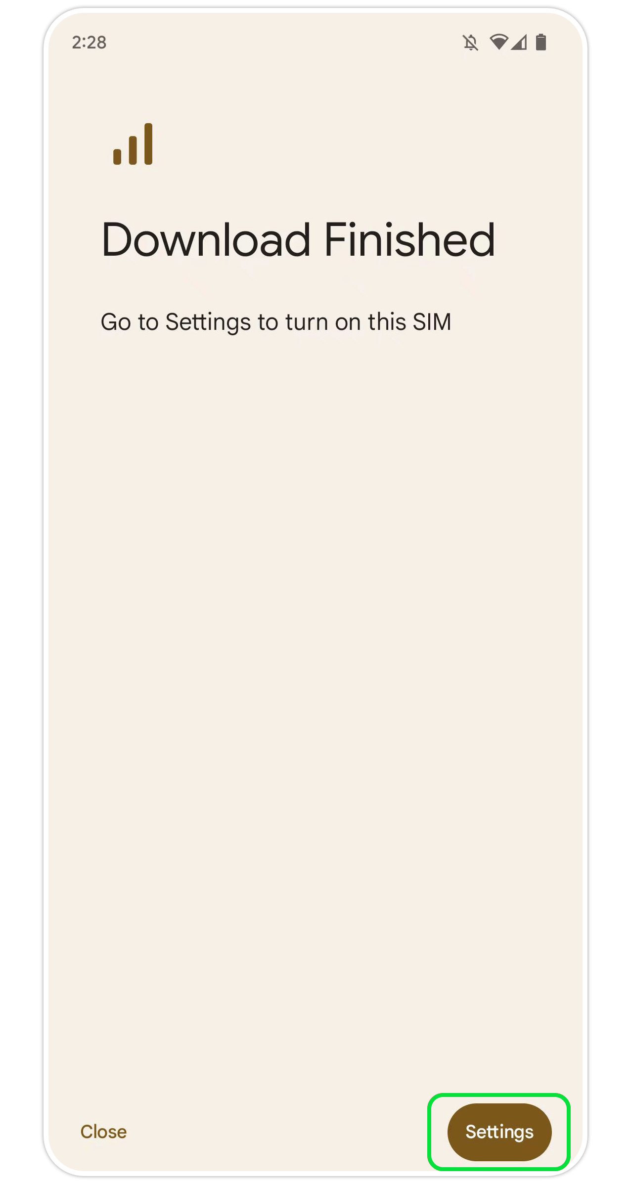 Google eSIM Step 10
