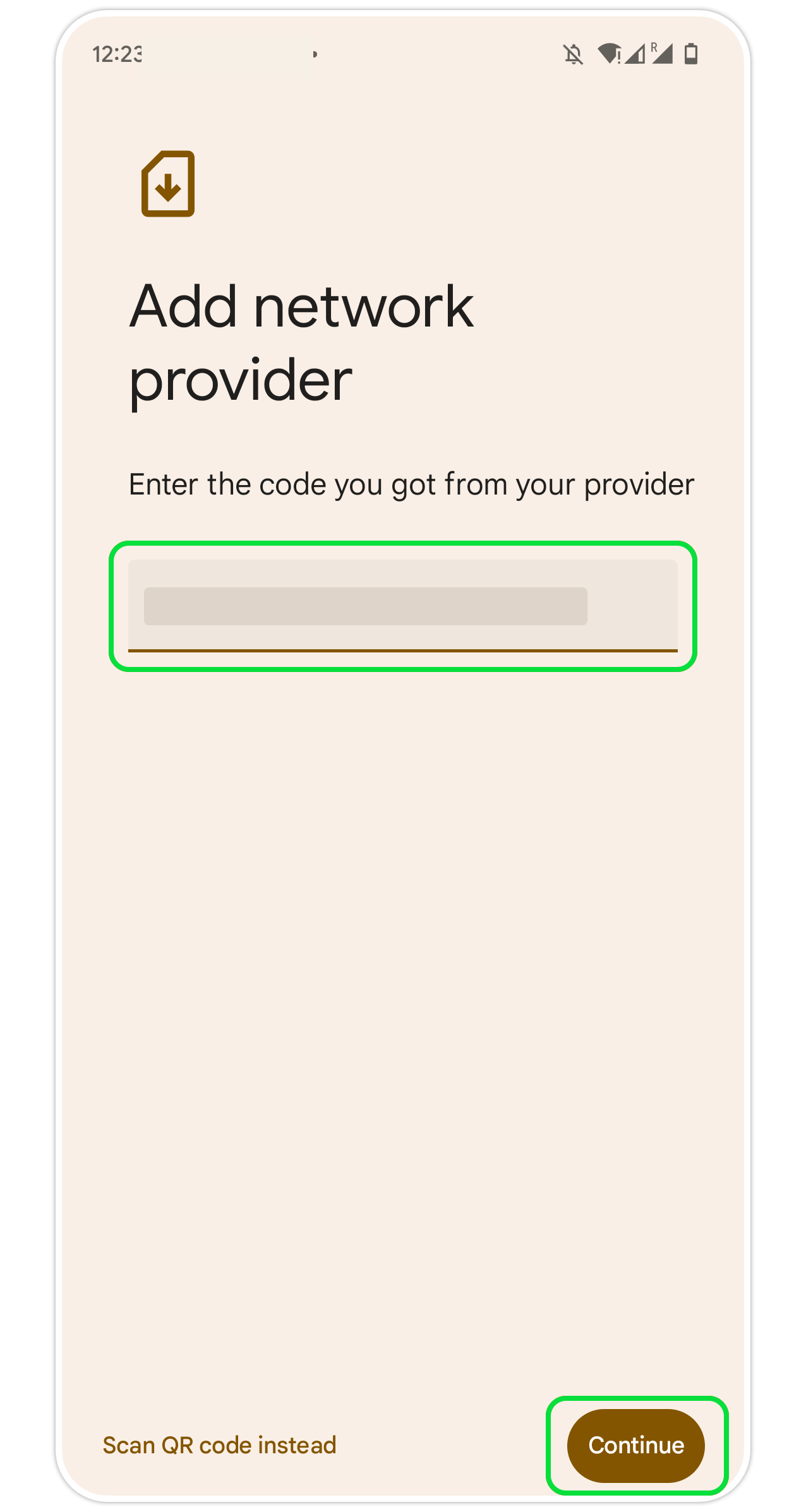Google eSIM Step 8